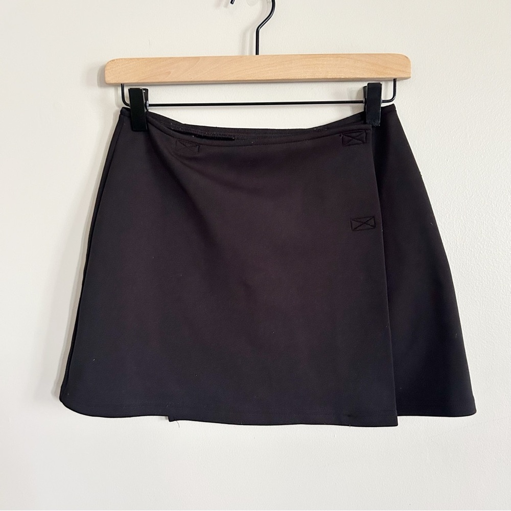 Express • vintage Black Mini wrap style Skirt